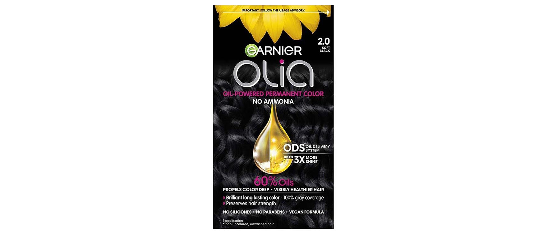 3. Garnier Olia Brilliant Color – Soft Black